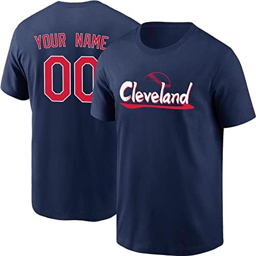 T-shirt Inaoo Cleveland personalizou a equipe de mangas curtas para homens presentes para jovens