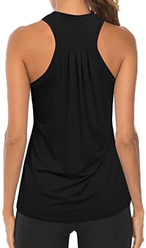 Tampas de tanques para mulheres soltas em forma, treping tops for women racerback backless running muscle tank yoga camisas