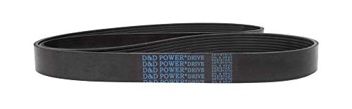 D&D PowerDrive 652K21 Poly V Belt, 21 Banda, borracha