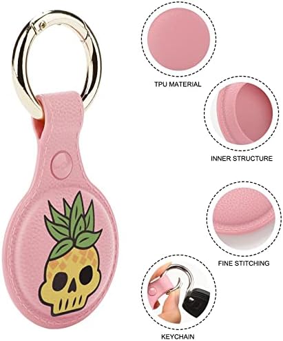 Suporte para o crânio de abacaxi para airtag anel de chave TPU Tag de capa de proteção de proteção para carteira Pets Bagage Pets