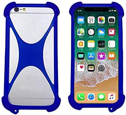 Zittop Universal Smart Phone Bumper Case Elastic Soft Silicone Tampa para 5,2 Telefones Tamanho 4 '' a 6,5 ​​'' Caso