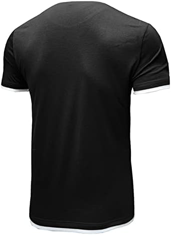 Camiseta masculina manga curta de manga curta pescoço slim fit camise