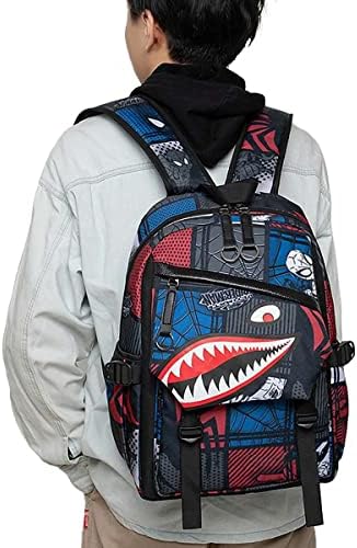 Mochilas Iiozxxmi Shark Kids Moda Moda Moda Multifuncional Laptop de viagem à prova d'água para adolescentes