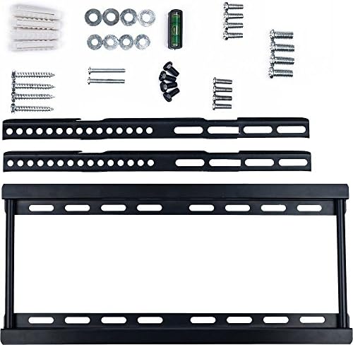 CK Global de suporte de parede de TV de baixo perfil com suporte de espetáculo com nível de espírito integrado para