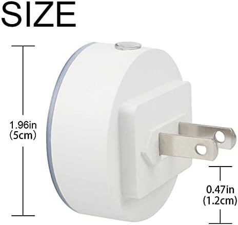 2 Pacote Plug-in Nightlight LED Night Light com Dusk-to-Dawn para o quarto de crianças, berçário, cozinha, corredor