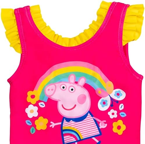 Peppa Pig Girls One Piece Bathing Suit Conedler para Little Kid