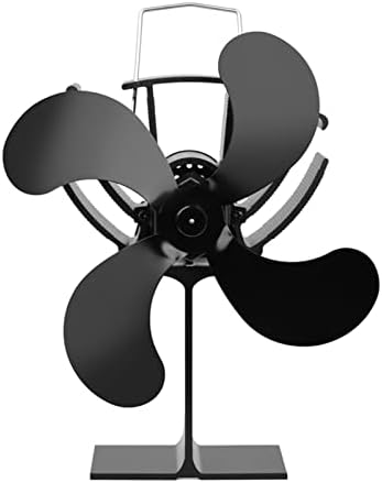 Uongfi preto 4 motores silenciosos montes de calor circula o ventilador de fogão a ar quente/aquecido para o gás ，