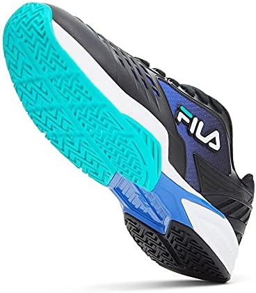 FILA MULHERES AXILUS 2 TENNIS ENERGIZADO BLACK E AMPARO AZUL