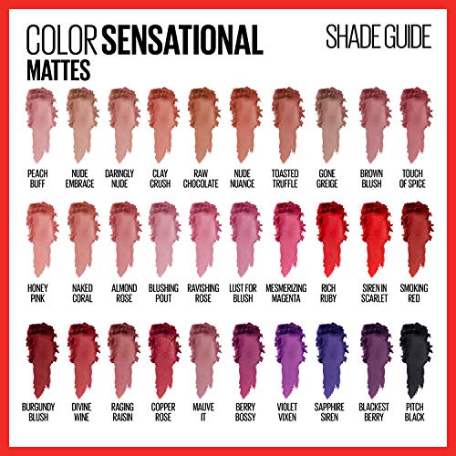 Maybelline Color sensacional batom, maquiagem labial, acabamento fosco, batom hidratante, nude, rosa, vermelho, cor dos lábios