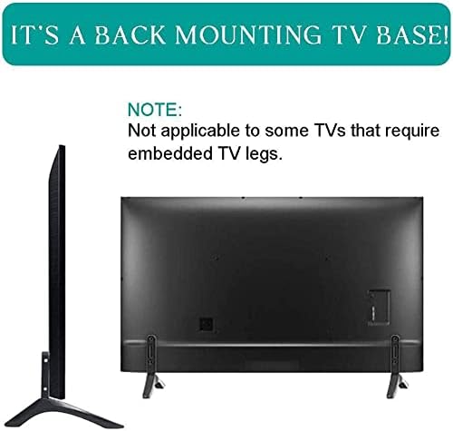 2PCS Universal TV Stand Mount para 32-65 polegadas Samsung Vizio Sony LCD TV NÃO PARA LG TV TELE DE TABELA DE TELEFONE DE TELEFONia