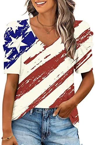 LCEPCY Independence Day Moda Mulheres Casual Sleva Putful