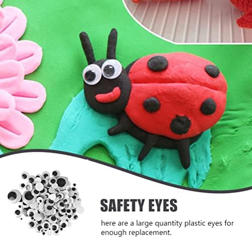 600pcs simulação de diy olhos manualmente materiais de brinquedo de brinquedos diy suprimentos de boneca decoração de mão