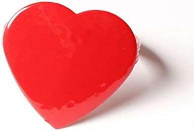 TJLSS 6pcs Big Red em forma de coração Red em forma de coração os namorados do dia dos namorados fivela de guardana