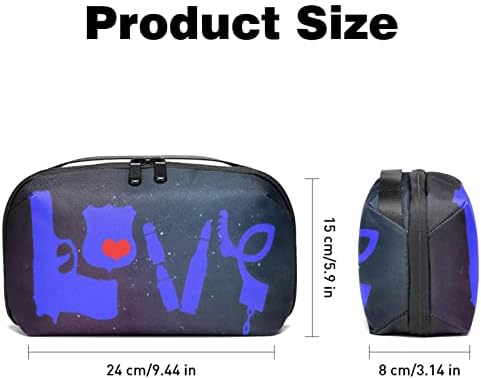 Bolsa de higiene pessoal Kit DOPP pendurado para homens resistentes a água para viajar, pura de graffiti roxo Love