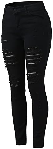 Jeans escuros de jeans escuros sikye Leggings Casual Casual Feminino Classic Classic Tight Pocket Cale Women's Jeans Pontas magras