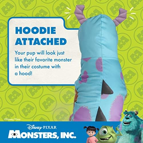 Disney for Pets Halloween Monsters Inc. Costume de Sulley para cães - trajes de Halloween para cães - fantasia de cães de sulley -