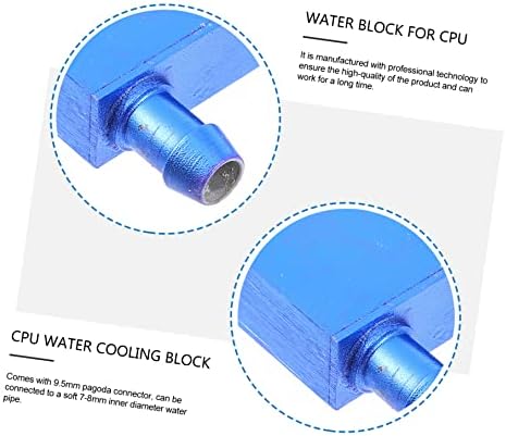 Solustre alumínio radiador bloco de resfriador lateral para reposição de conector de calor xxcm alumínio cpu pia líquido