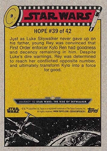 2019 Topps Star Wars Journey to Rise of Skywalker 39 Procurando salvar o cartão de negociação de Kylo Ren