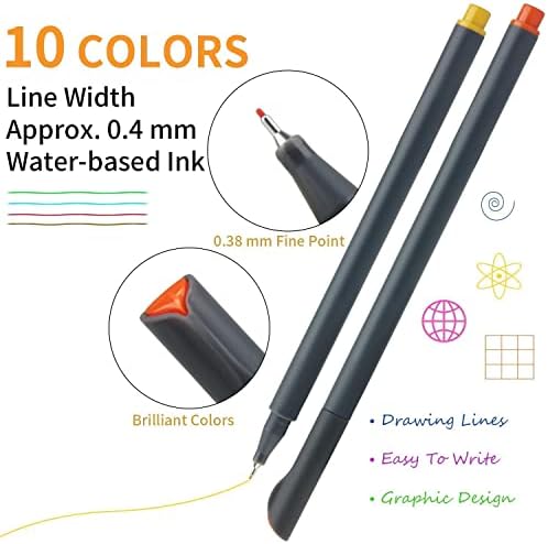 MyLifeUnit 10 coloras canetas e 22 canetas coloridas