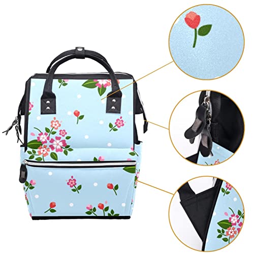 Bolsas de fraldas de fraldas de flores Modinha mochila Mochila de grande capacidade Bolsa de enfermagem de bolsa de