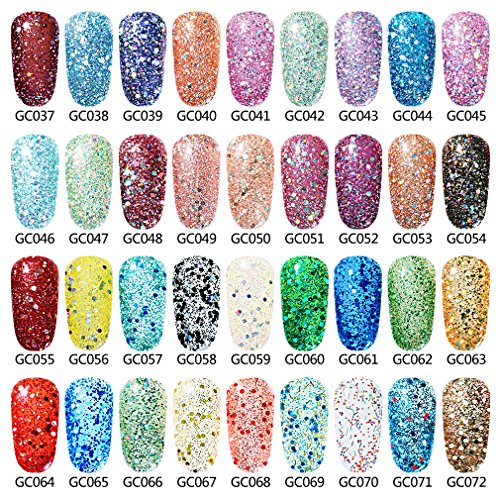 Elite99 Mergulhe em gel GLITTER GLITTER COLOR NELD ART