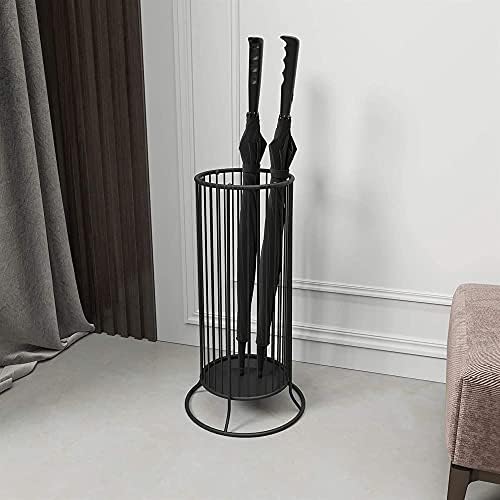 WXXGY Umbrella Stand Metal Light com ganchos pode armazenar 8-10 guarda-chuvas de longa e curta