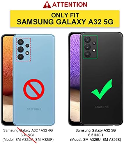 Para o estojo Samsung Galaxy A32 5G com protetor de tela embutido, caixa de capa à prova de choque da proteção corporal, [pára-choques