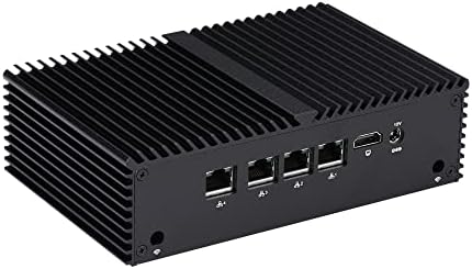 Máquina de firewall inuomicro 5G G6412L4 Intel Celeron J6412, 2,0GHz 4GB DDR4 32 GB SSD com Wi -Fi, 4 LAN, Ponto