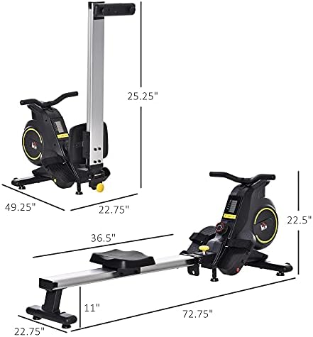 Soozier Magnetic Machine Machine Ajusta Racador de Resistência com Monitor Digital LCD totalmente Saúde e Fitness para