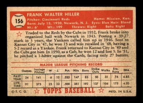 156 Frank Hiller - 1952 Topps Baseball Cards classificados VGEX - Baseball Slabbed Autographed Vintage Cards