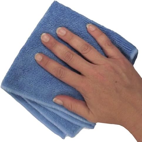 Shaxon Ultra absorvente panos de limpeza de microfibra, 6 pacote, azul, 12 x 12 polegadas