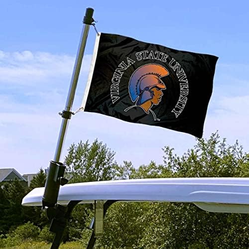 Virginia State Trojans Boat e Mini Flag and Flag Polle Stround Mount Set