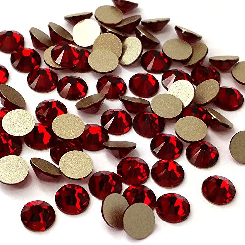 SIAM Red Swarovski 2058 Xilion Rose 5sss 1,8mm Crystal Flatback No-Hotfix Rhinestones SS5 Nail Art 144 PCs de Mychobos