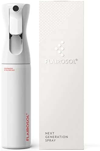 Flairosol, o frasco original, spray para cabelos, rosto, bronzeamento e muito mais, névoa contínua ultra fina com 1001 usos.