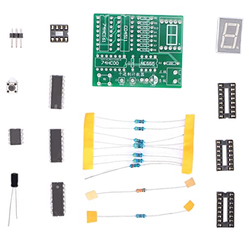 Kit de módulo de comutação de luz, Decimal Counter Kit ABS Contarter peças Projeto eletrônico Projeto de ensino para escolas, bancada
