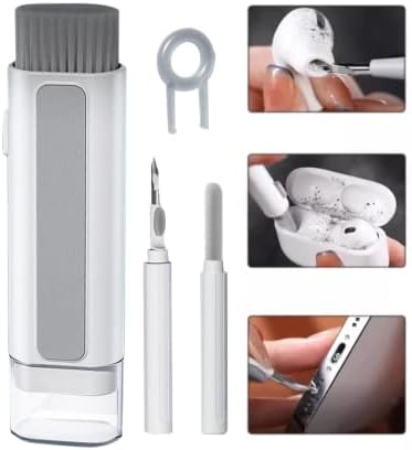 Kit de limpeza do AirPod Ecomlab, Kit 6 Ferramentas de limpeza multifuncionais para airpods, formato de caneta de escova