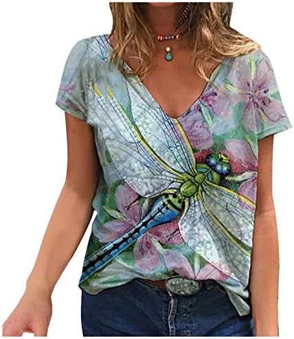 Fmchico feminino casual boho estampa floral v pesco