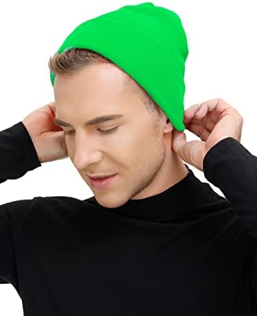 Chapéus de inverno komorebi masculinos algemados grãos desleixados para mulheres chapéus de malha simples unissex gorros