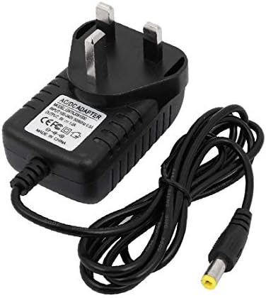 X-Dree UK Plug AC100-240V para DC9V 1A 5.5x2.5mm CARRANGO DE ADAPTOR DE FORNECIMENTO DE PODERAÇÃO (REINO UNIDO Aс100-240 ν