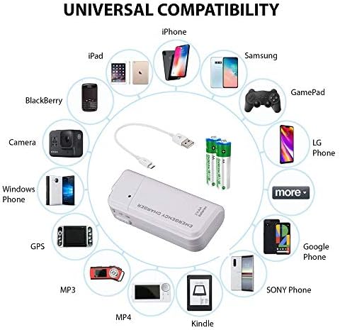 SUCCEST4SPORT Portátil AA Carregador de viagem de bateria trabalha para o Samsung SM-A725F e o recarregador de emergência