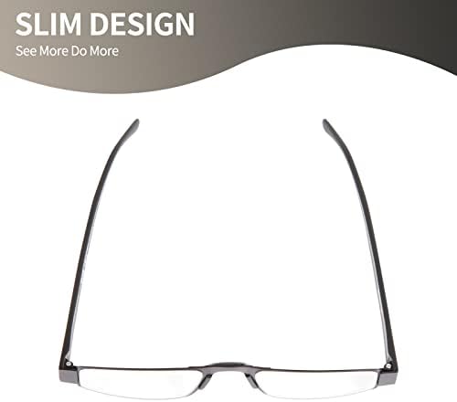 I-mag Executive Slim Metal Reading Glasses com estojo duro