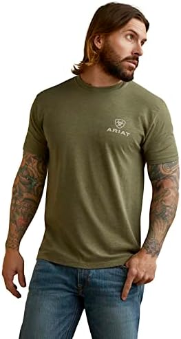 Camiseta de águia de luta masculina de ariat