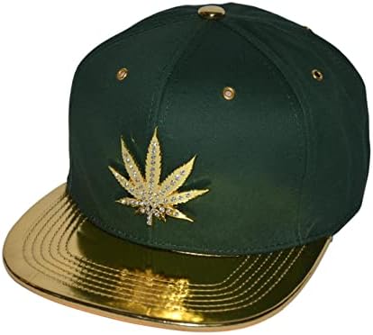 Chapéu de erva daninha Popfizzy, chapéus de folha de maconha, boné de maconha, bonés de beisebol de cannabis, chapéus