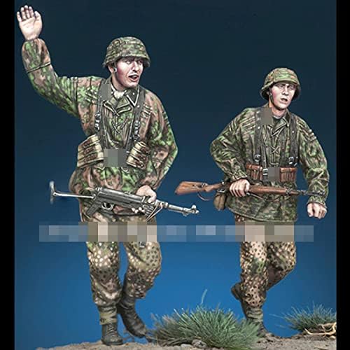 Goodmoel 1/35 WWII Soldado Alemão Soldado Combate Figura / Soldado Desmonte e Soldado Miniatura Kit / HC-554
