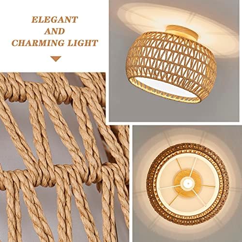 Buxvrcs Rattan Light Lighture