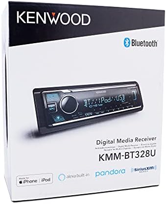 Kenwood KMM-BT328U Bluetooth Stéreo com porta USB, rádio AM/FM, mp3 player, Multi Color LCD, rosto destacável, construído