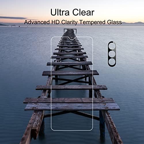 Protetor de tela de vidro Ailun para Galaxy A13 5G 3 pacote + 3 Pacote Lente de câmeras de câmeras de vidro temperado
