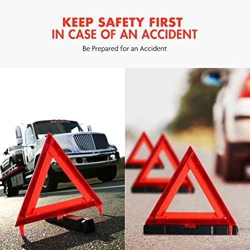Triângulos de aviso de segurança de emergência do Mysbiker, o DOT aprovou o Kit Triângulo de Segurança Rodoviária de Aviso Reflexivo