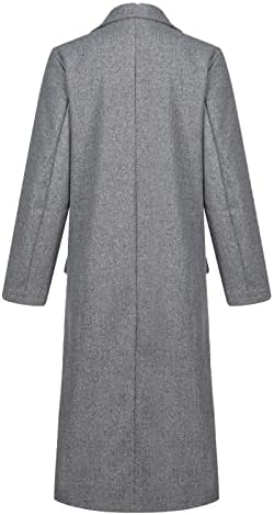 Casaco de trincheira longa para feminina para feminino de moda feminina casual colorido sólido casaco formal de manga