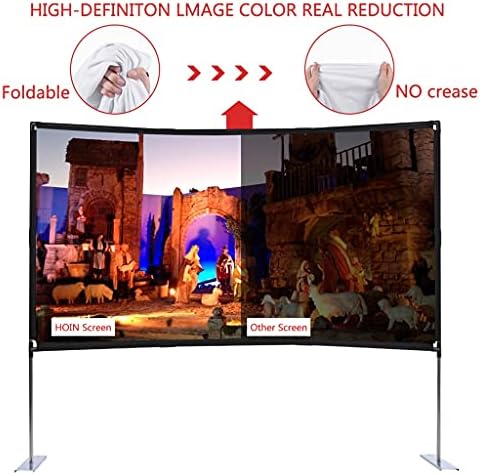 Tela de projetor portátil grossa ao ar livre com tela de suporte de suporte 100/2010 polegadas 16: 9 4K 3D tela de projeção